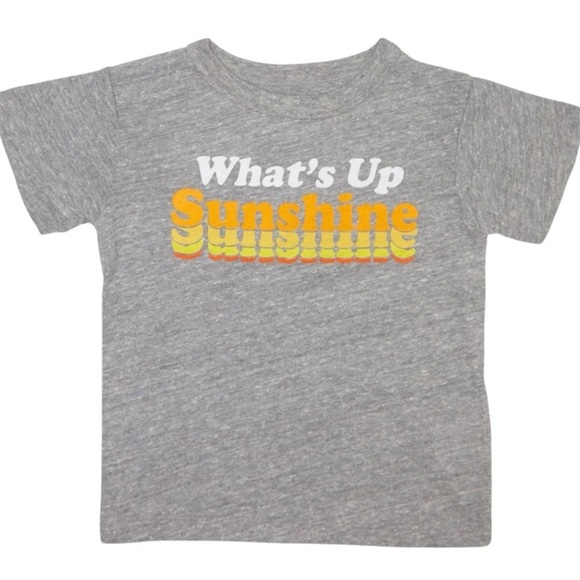 Chaser Sz 8 Gray Graphic T-Shirt - “What's Up Sunshine” 🌞 - Picture 2 of 5